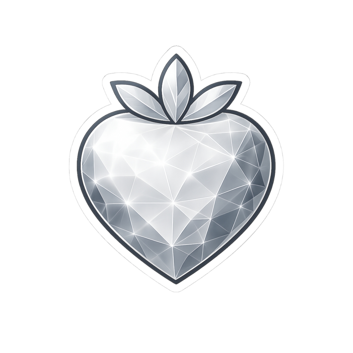 Diamond Strawberry Sticker
