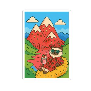 Chilling Strawizard Sticker
